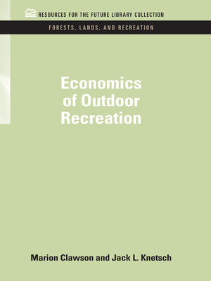 cover image of Economics of Outdoor Recreation